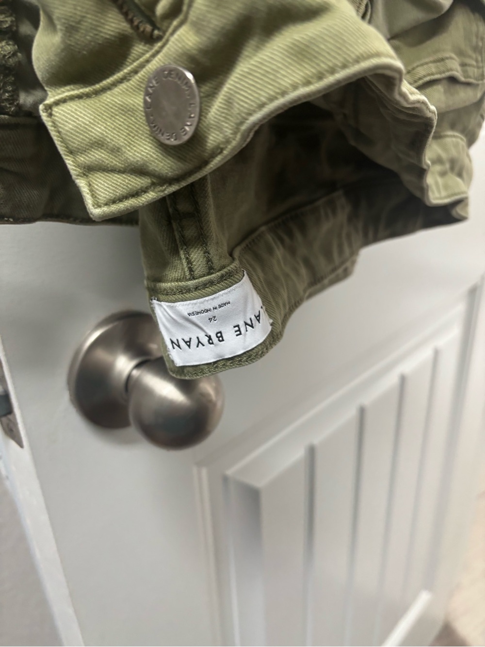 Lane Bryant Olive Green Boyfriend Jeans